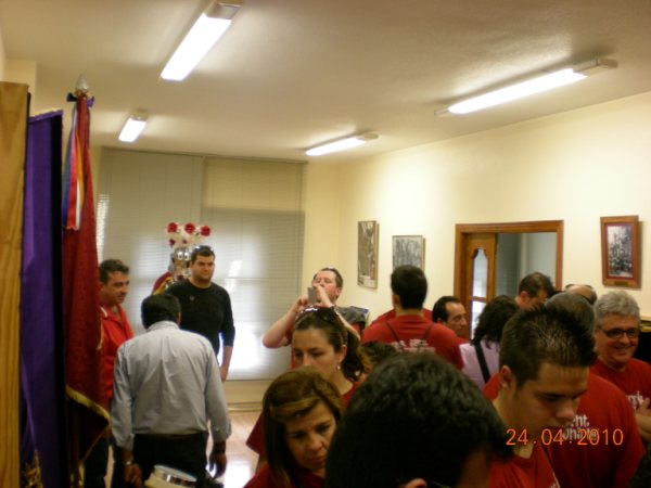 La Hermandad del Santisimo Cristo del Calvario de Almassora (Castellón) visitó nuestra sede