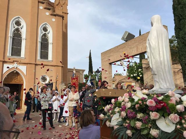 Recibimiento a la Virgen de Lourdes en su visita a Totana - 1
