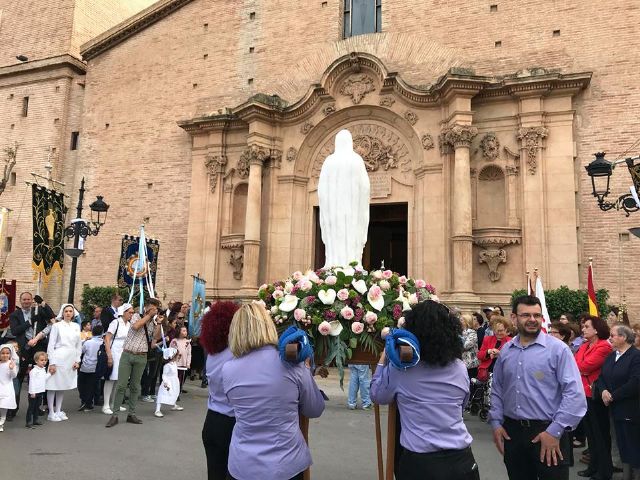 Recibimiento a la Virgen de Lourdes en su visita a Totana - 2